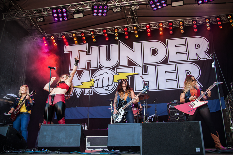 Thundermother is a new all female rock band that there's a great buzz around. Photo: Daniel Falk.