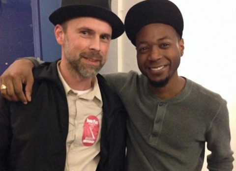 Ralf from EBS with Jamareo after the Stockholm show.